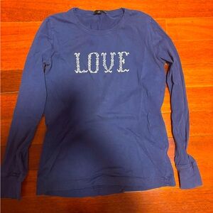 Blue long sleeve shirt